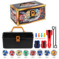 BX Gyro Set 8pcs Beys Booster Spinning Toy Battle Tops with Launcher Storage Case   Metal Fighting Game. 