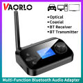 Multi-Function Bluetooth Audio Transmitter Receiver 3.5mm AUX Optical Coaxial Stereo Wireless Adapter DAC Converter For TV PC. 
