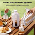 Portable Ice-Making Mold Pitcher Transparent Silicone Ice Cube Mold 2-In-1 Foldable Lce Making Water Bottle Tool Ice Tray.