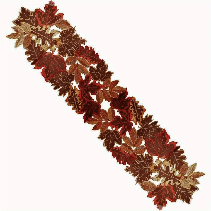 1pc%20Autumn%20Maple%20Leaf%20Embroidered%20Table%20Runner,%20Flocked%20Brown%20Maple%20Design,%20Rustic%20Farmhouse%20Thanksgiving%20Harves%20-%20Image%207