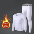 Long Johns Thermal Underwear for Men Fleece Lined Base Layer Set for Cold Weather. 