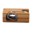 Wooden Charging Dock Station for Mobile Phone Holder Stand Bamboo Charger Stand Base For Apple Watch series and For iphone. 