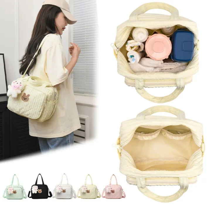 1pc%20Solid%20Color%20Baby%20Diaper%20Bags%20Organizer%20Maternity%20Bag%20Animal%20Cartoon%20Portable%20Nylon%20Mom%20Travel%20Tote%20Bag%20with%20Pendant%20-%20Image%206