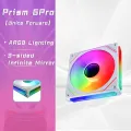 Jungle Leopard Prism 6Pro ARGB PC Case Fan 120mm 3-sided Infinite Mirror 5V 3PIN Motherboard Lighting Sync 4PIN PWM. 