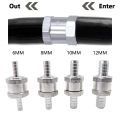 New Fuel Non Return Check Valve 6/8/10/12mm Aluminium Alloy Petrol Diesel Water Fuel Line One Way for Peugeot Renault.