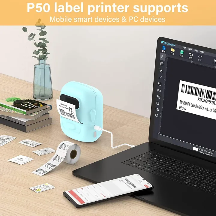 Marklife%20P50%20Portable%20Thermal%20Printer%20Suitable%20For%20Small%20Business%20Home%20Office%20Mini%20Wireless%20Label%20Sticker%20Machine%20For%20Smartphone%20-%20Image%202