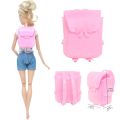 Mixed Doll Accessories Shoe Rack Pink Bed Bike Bag Sofa Dresser Display Doll Holder Dollhouse Furniture for 30cm Girl Doll Toy.