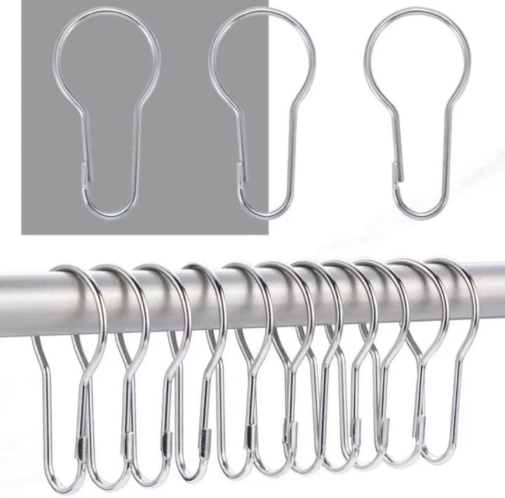 12 Pcs Shower Curtain Ring Hanging Hooks for Sorting Shower Curtain Ring Hanging Clip Chain Hooks for Sorting & Organizing, Window Arts & Crafts Display, DIY Key Hangers