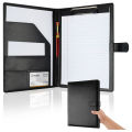 Clipboard folder, work folder A4 meeting folder Business office work portfolio organizer with card holder for interview, office. 
