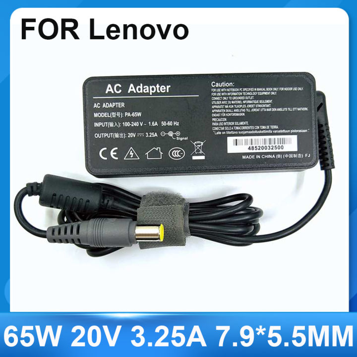 65W 20V 3.25A 7.9*5.5mm AC Laptop Adapter For  IBM C100 C200 N200 X200 X300 R400 R500 T410 T510 V100 V200 Laptop Cha