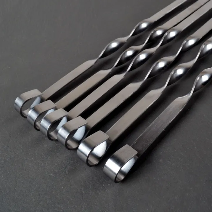 50cm%206Pcs%20BBQ%20Skewer%20Stainless%20Steel%20Wide%20Barbecue%20Sticks%20Flat%20BBQ%20Fork%20Outdoor%20Camping%20Picnic%20BBQ%20Utensil%20Kitchen%20Accessories%20-%20Image%204
