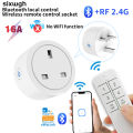 Smart Bluetooth Socket with Local Control UK Plug RF2.4G Wireless Remote Control Socket Timed Socket Switch for Home Automation. 