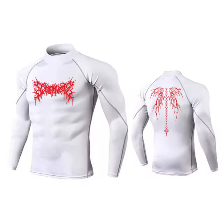 Y2K%20Men's%20Turtleneck%20Compression%20Shirt%20Quick%20Gym%20Fitness%20Dry%20Rash%20Guard%20Hight%20Neck%20Muscle%20Athletic%20Bodybuilding%20Shirts%20Summer%20-%20Image%203