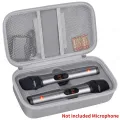 Wireless Microphone Case for JBL PartyBox Wireless Two Microphone System Singing Karaoke Dual Mic Handheld Travel Storage Bag. 