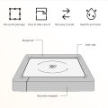 New Embossed Brushed Microfiber Fitted Sheet Deep Pocket 360° with Elastic Band Soft Breathable Queen King Mattress Cover 5-28cm.