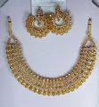 Light green colour artificial jewellery set of crystal round earrings and chowker neckless for weddings, mehndi, valima, barat, party, eid functions for girls, womans, bridal, in low price, high quality, light weight. 