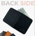 Genuine Leather Slim Bifold Wallet for Men - 6-Card Holder with ID Window Style. 