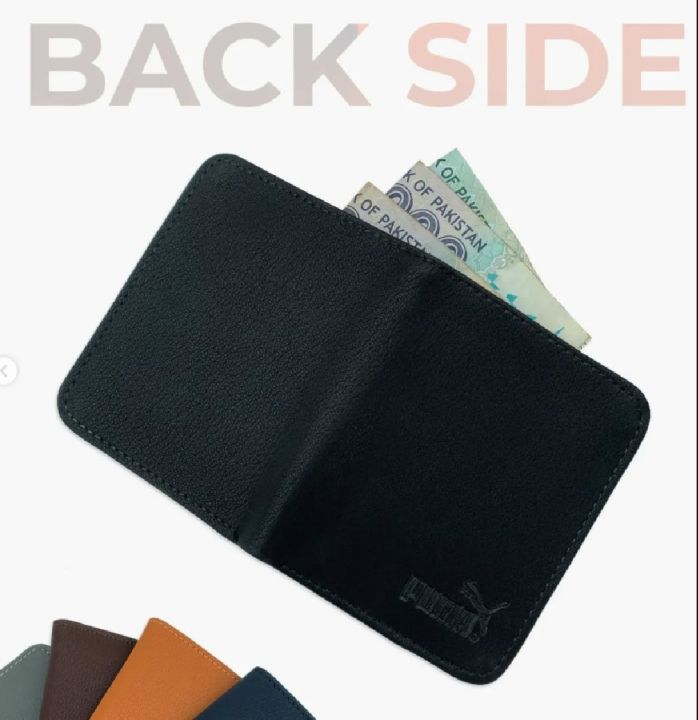 Genuine Leather Slim Bifold Wallet for Men - 6-Card Holder with ID - Image 2