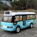 School Bus Toys Cars Die Cast Plastic Little Cars City Bus With Sound And Light Up Friction Powered Cars Play Toys Gift For Kids. 