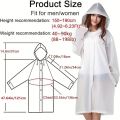 Hot Sale Reusable Transparent Raincoat for Man & Women Thickening Outdoor Hiking Portable Waterproof Poncho Raincoat Rain Cover.