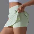Outdoor Sports Yoga Skirt Badminton Tennis Skirt High Waist Breathable Sweat Skirt Active Athletic Yoga Fitness Skirt Short.