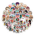 80PCS Cute Toca Boca Stickers Toca Life World  DIY Stickers Scrapbooking Phone Luggage Waterproof Decals. 