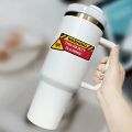 Dungeons & Dragons Inspired Warning Mimic Decal - High-Quality Vinyl Sticker, 3.23" x 6.69", Perfect for Laptops, Water Bottles,. 