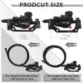 BUCKLOS Electric Bike Hydraulic Disc Brake Set 2 Pistons E-BIKE Fold Bicycle Power Control Shifter Cut Power Off Cycling Brakes. 