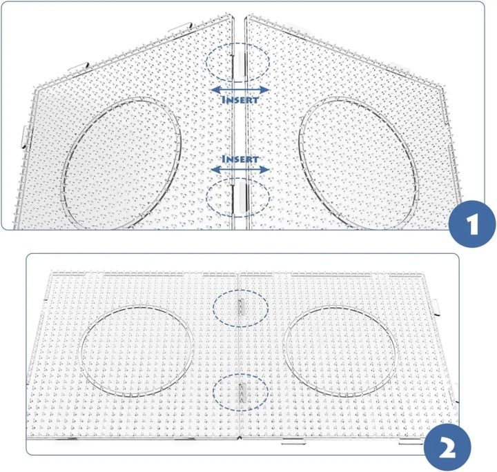 4PCS%205mm%20Fuse%20Beads%20Boards,%20Large%20Clear%20Pegboards%20Kits,%20with%20%20Roning%20Paper,%20Perler%20Hama%20Beads%20Template%20Tool%20Diy%20Toy%20-%20Image%203