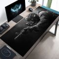 Large Mouse Pad  Soldier Design Non-Slip XXL desk pad gaming accessories Stitched Edges for Home and game for fps gamer. 