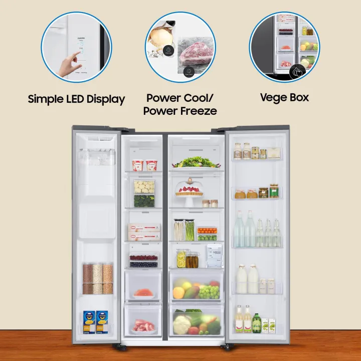 SAMSUNG%20RS78CC8543SL/IM%20633%20Litres%20SBS%205-1%20Convertible%20DIT%20Twin%20Cooling%20Plus%E2%84%A2%20Refrigerator%20-%20Image%207