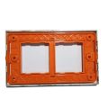 4 Modular Switch Plate Fancy Gold Tekwood For Wall 4M , 4 Way , 4 Module Electrical  Switch Plate Only. 