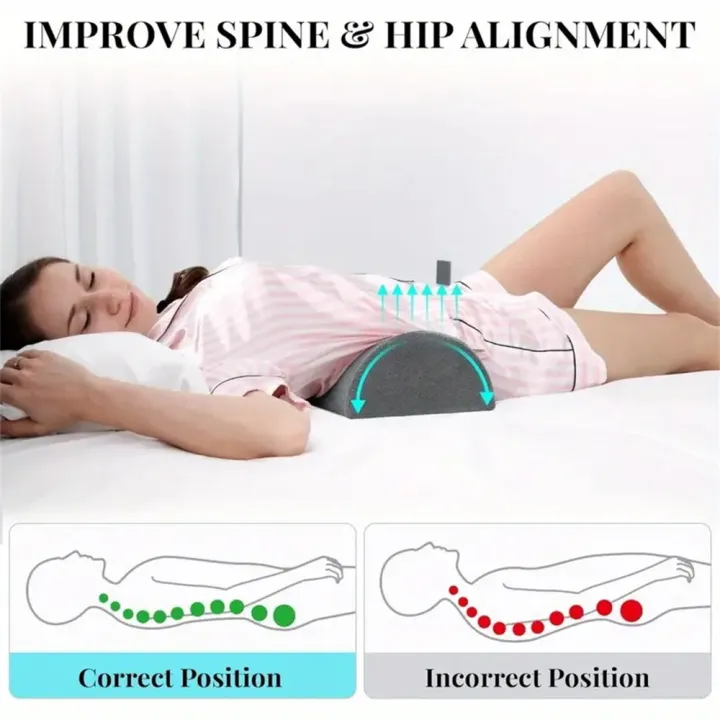 Half%20Moon%20Bolster%20Semi-Roll%20Knee%20Pillow%20Ankle%20&%20Knee%20Support%20Elevation%20Back%20Lumbar%20Neck%20Relief%20Pain%20Quality%20Memory%20Foam%20Filling%20-%20Image%205