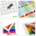 12x12 Multiplication Math Games Flashcard Set Erasable Pen Writing Board Educational Toys Reusable Practice Cards for Kids Age3+. 