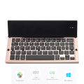 Folding Bluetooth Keyboard Foldable Wireless Keyboard with Pocket Size, Aluminum Alloy Housing, for iPad, iPhone,Android Devices. 