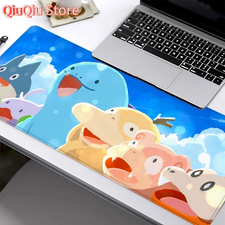 Cute Xxl Gaming Mouse Pad Pokemons Desk Mat Large Mousepad Anime Decorations Pc Accessories Gamer For Keyboard Extended Mats