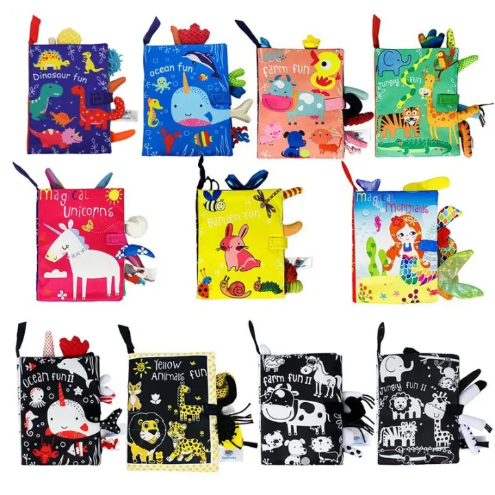 Baby%20Early%20Learning%20Toys%20Tail%20Cloth%20Book%20Parent-child%20Interactive%20Sound%20Paper%20Puzzle%20Cloth%20Book%20Rattle%20Black%20Red%20Yellow%20-%20Image%203