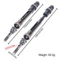RC CVD Drive Shaft Set - Steel Front & Rear Axles for Traxxas 1/10 Slash 4X4 Rustler Stampede 4X4 VXL Upgrade Parts.
