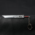 Final Fantasy Remake Cloud Strife Buster Sword Keychain Zack Fair Weapon Sword of Armor Break Key Ring For Fans Jewelry. 