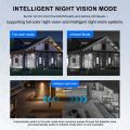 1pc Teruhal 1080P HD Outdoor Wireless Security Camera - 360 Panoramic WiFi Cam with Night Vision, Color in Day/Night, App Remote Monitoring, Waterproof PTZ, AI Human Detection, Two-Way Voice Intercom, USB Powered for Home and Business Surveillance with Re. 
