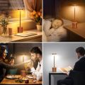 LED Table Lamp Touch Sensor Rechargeable Desktop Night Light Wireless Reading Lamp for Restaurant Hotel Bar Bedroom Decor Light. 