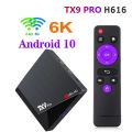TX9 PRO set top box 4K HD 2.4G&5G WIFI 8+128GB
H313 Android 10 TV BOX. 