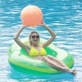 Avocado floating row  swimming ring inflatable floating bed  water recliner inflatable ball avocado recliner swimming. 