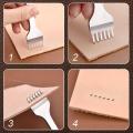 1/2/4/6 Holes Fork Row Hole Punch DIY Leathercraft Tools Hand Piercing Stitching Punching Tool Leather Row Hole Punching Tool.