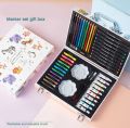Colouring Kit Art & Craft 54 pcs Art and Craft Suitcase Gift Box Art Set 54 pcs Colouring Kit suitcase Colour kit Colour box Colouring box Drawing set Drawing box. 