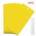 30/50 pcs Yellow Double-sided Flying Insect Catching Control Sticker Insects Glue Sticky Board Trap for Greenhouse Home Garden. 