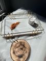 Custom Luxury Serving Tray Jewellery Display Custom Decorative, Tray Jewelry Dish Makeup Organizer for Dresser. 
