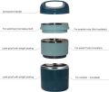 2 Layers Stainless Steel Lunch Containers with Handle, Insulated Lunch Box Stay Hot 3h, Food Containers for Adults, Teens, Work, School. 