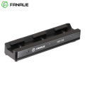 FANAUE Picatinny Arca Swiss Compatible Rail Plate with Anti-slip Slot, CNC Machined Aluminum,Tripod Dovetail Adapter Mount.