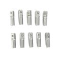 10pcs 25mm Long Impact Socket Adapter Converter 1/4" Hex Shank To 1/4" Square Drive Hexagon Handle Adapter Converter Drill Tools. 